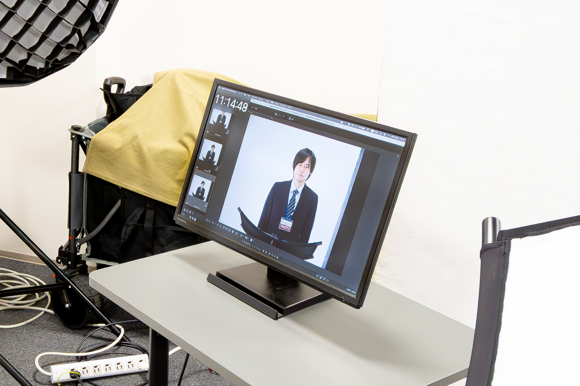 その場で確認しながら進める社内撮影のイメージ